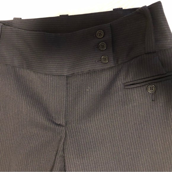 BCBG MaxAzria Navy shadow striped trouser size 0 - Picture 3 of 12